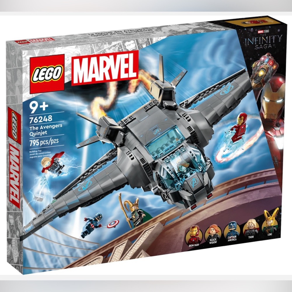 New LEGO Marvel Super Heroes 76248 The Avengers Quinjet Factory Sealed Retired